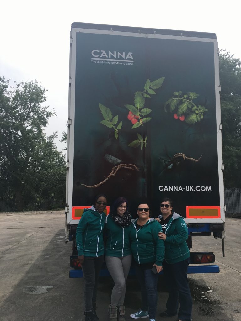Canna Truck Advertising campaign with marketing team