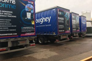 The Trakm8 rears waiting ready to hit the road for the first time