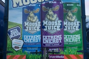 Moose Juice on a truck