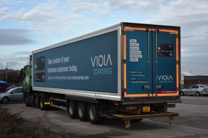 Viola Corporate truck advertising