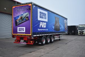 Hippo's truck advertising