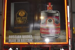 Monkisidore Vodka Truck advert