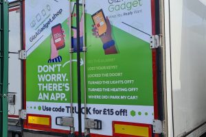 Giz A Gadget Truck rear advert