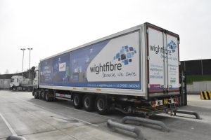 Wight Fibre Full wrap Truck Advert