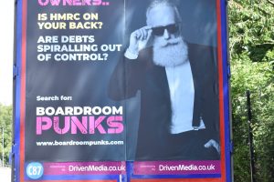 Boardroom Punks Motorway Advertising